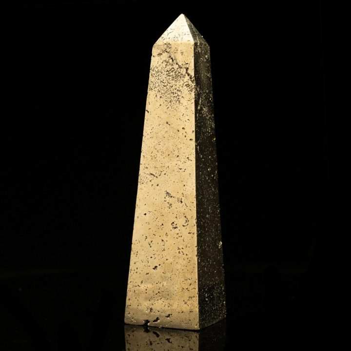 Genuine Pyrite Point from Peru - Natural Healing Décor