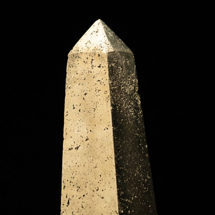 Genuine Pyrite Point from Peru - Natural Healing Décor