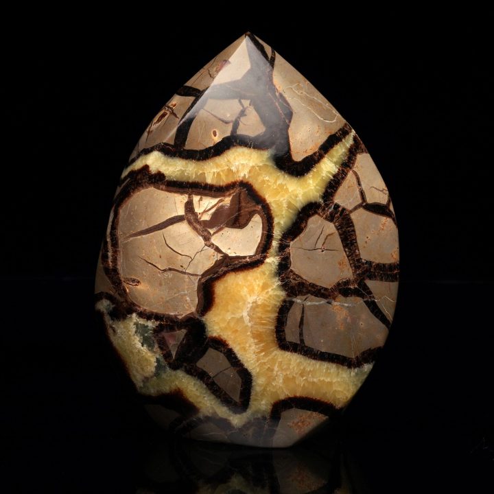 Polished Septarian Freeform Sculpture – Natural Décor Accent