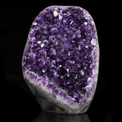 Deep Purple Amethyst Geode - Natural Crystal Decor