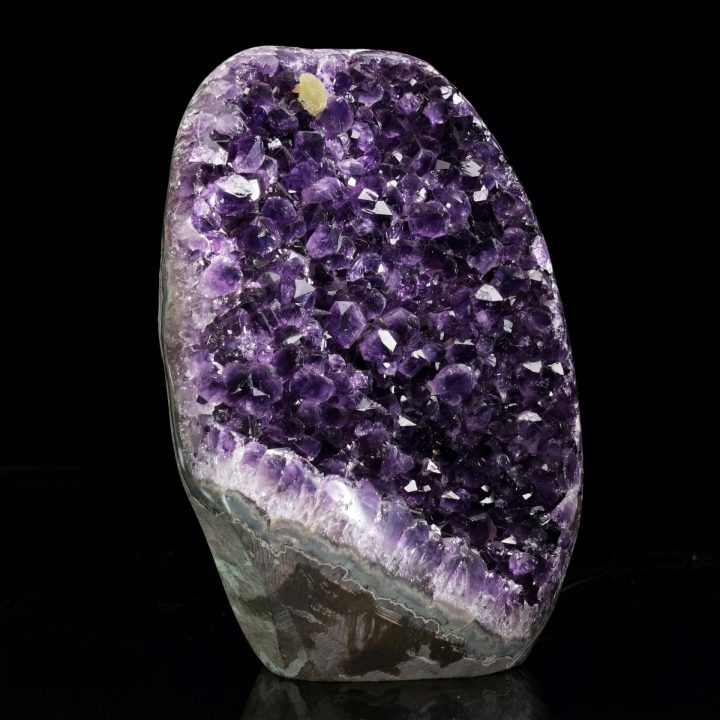Deep Purple Amethyst Geode - Natural Crystal Decor