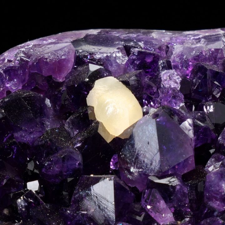 Deep Purple Amethyst Geode - Natural Crystal Decor