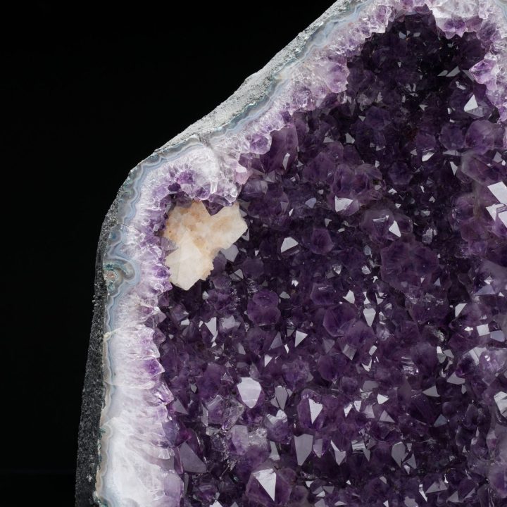 Genuine Brazilian Amethyst with Quartz Inclusion Geode – 29 lb