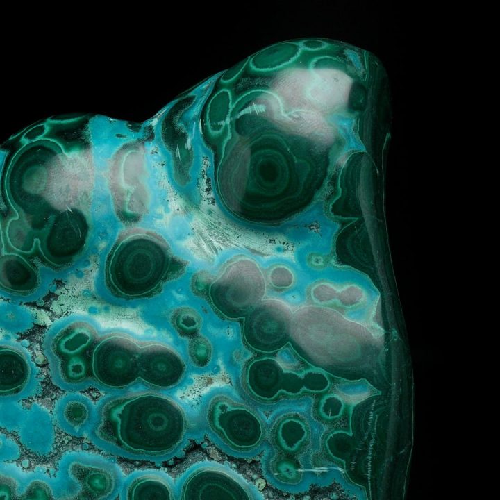 Polished Malachite with Chrysocolla – Democratic Republic of the Congo