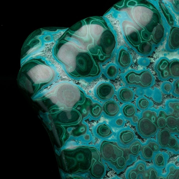 Polished Malachite with Chrysocolla – Democratic Republic of the Congo