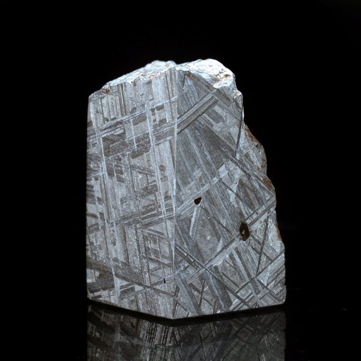 Authentic Iron Meteorite Cube — Widmanstätten Pattern