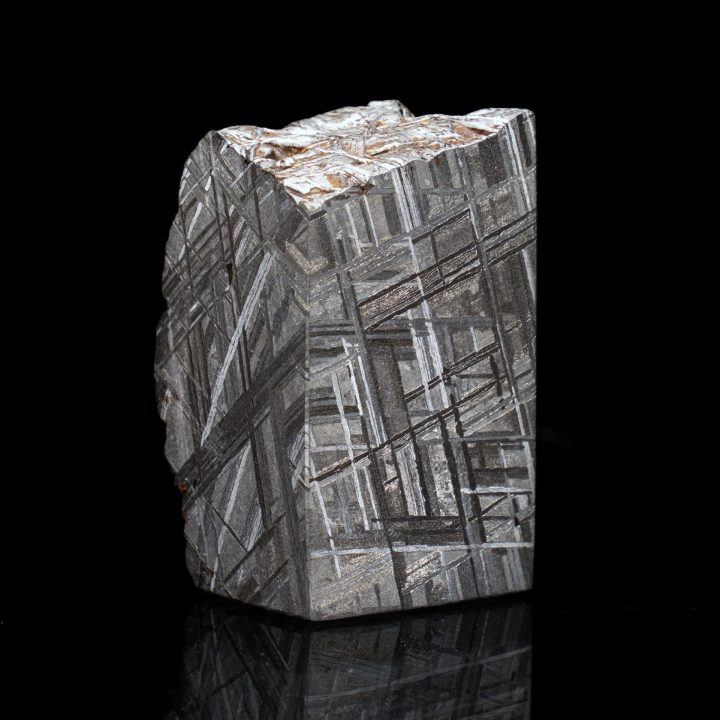 Authentic Iron Meteorite Cube — Widmanstätten Pattern