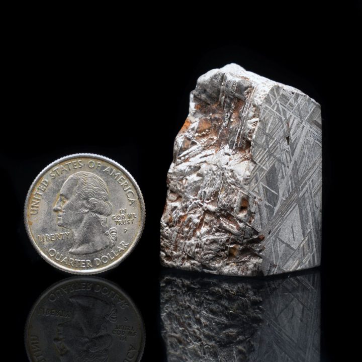 Authentic Iron Meteorite Cube — Widmanstätten Pattern