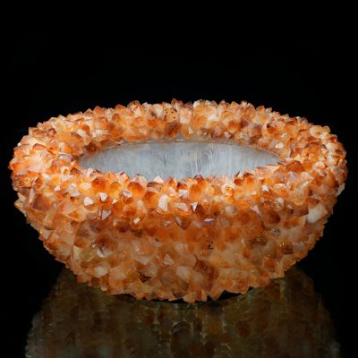 Large Citrine Crystal Decorative Bowl – One of a Kind Statement Piece