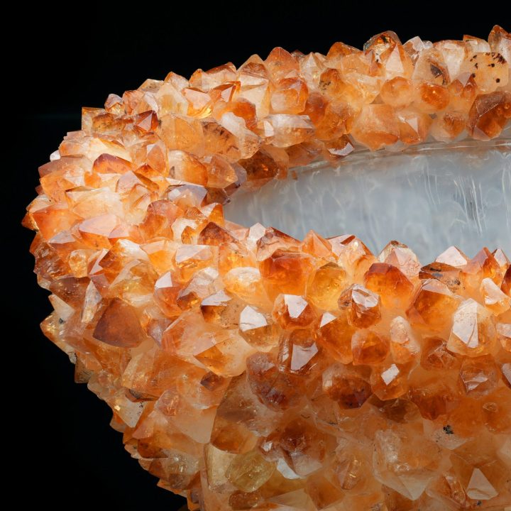 Large Citrine Crystal Decorative Bowl – One of a Kind Statement Piece