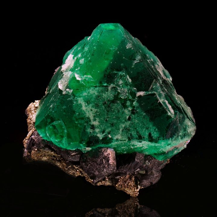 Vibrant Fluorite on Pyrite Matrix from Peru – Collector Specimen
