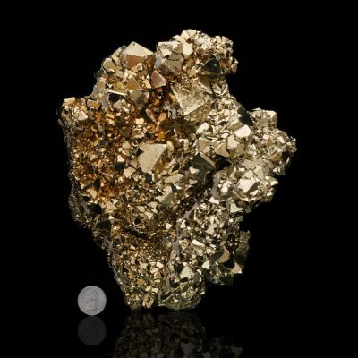 Large Collector‑Grade Pyramidic Pyrite Cluster from Peru