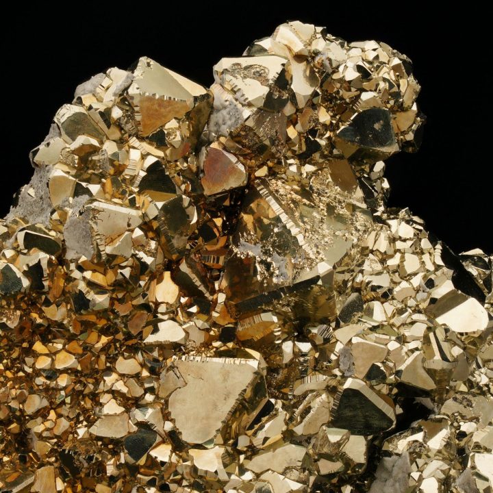 Large Collector‑Grade Pyramidic Pyrite Cluster from Peru
