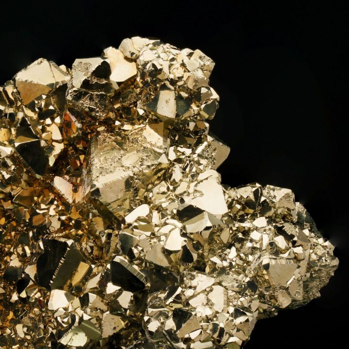 Large Collector‑Grade Pyramidic Pyrite Cluster from Peru