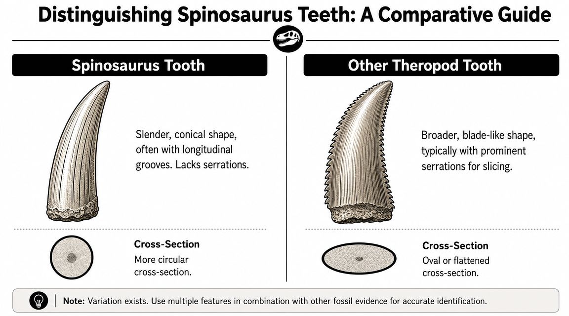 The Unique Anatomy of a Spinosaurus Tooth