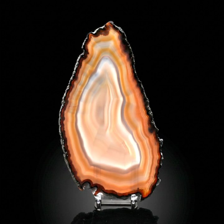 Beautiful Hand Polished Natural Agate Slice from Brazil