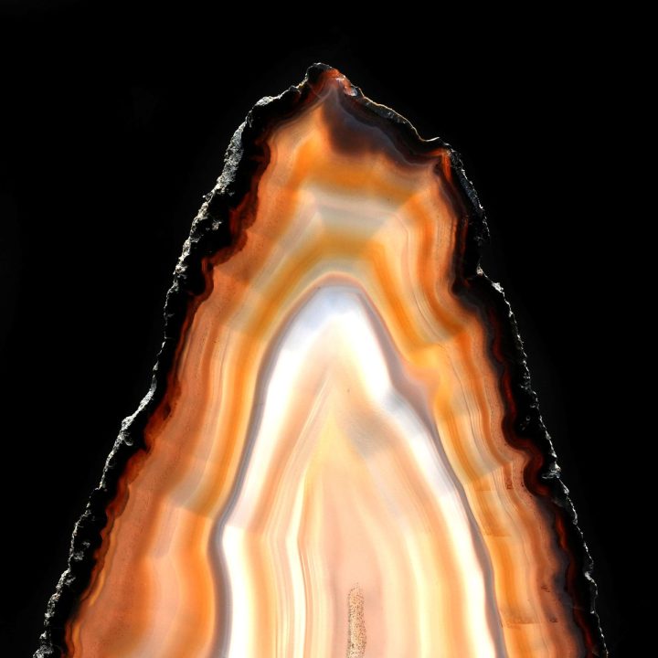 Beautiful Hand Polished Natural Agate Slice from Brazil