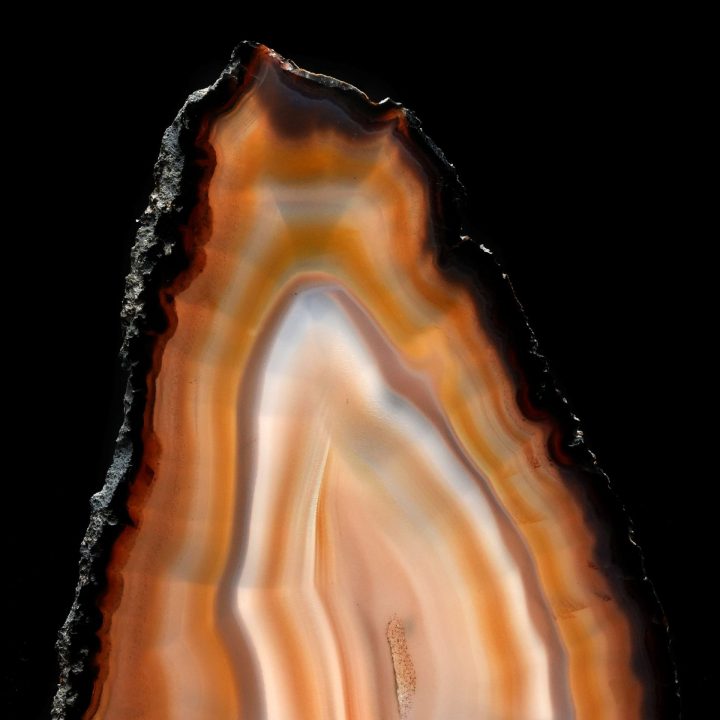 Beautiful Hand Polished Natural Agate Slice from Brazil