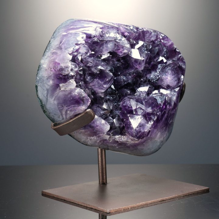 Large Amethyst Geode from Uruguay on Custom Stand