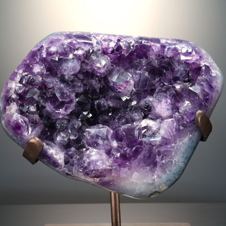 Large Amethyst Geode from Uruguay on Custom Stand