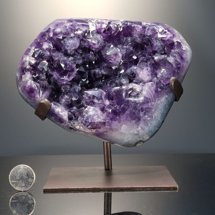 Large Amethyst Geode from Uruguay on Custom Stand