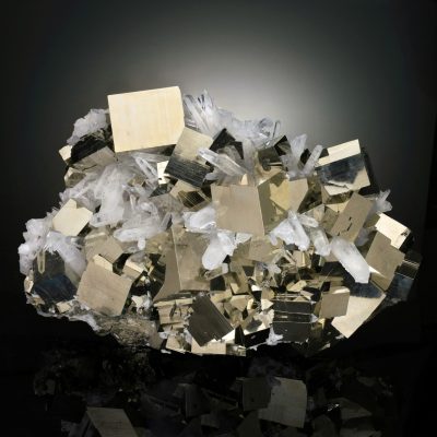 Museum Quality Pyrite and Quartz from Peru – 24 lb Collector Specimen
