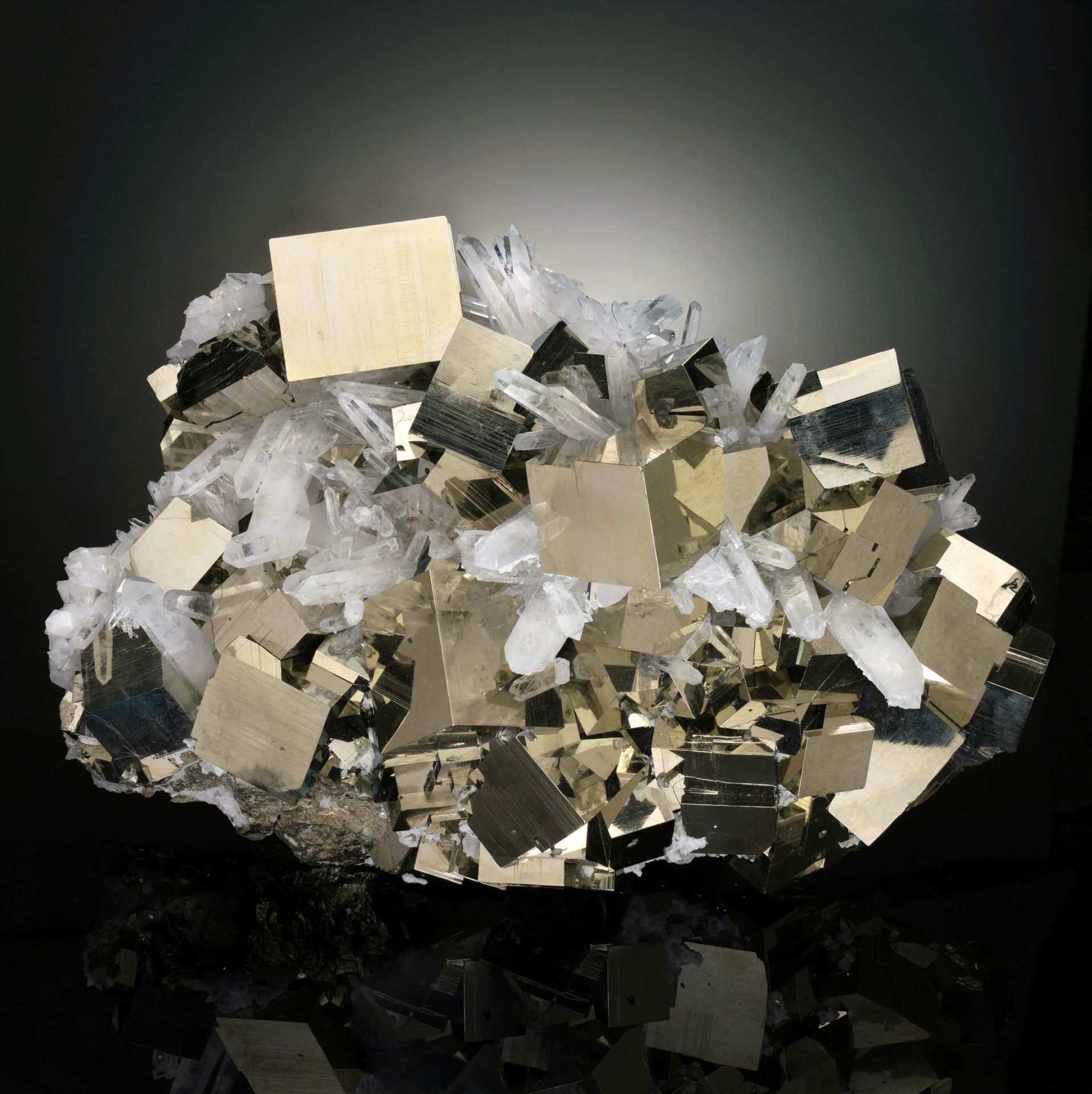 Museum Quality Pyrite and Quartz from Peru – 24 lb Collector Specimen