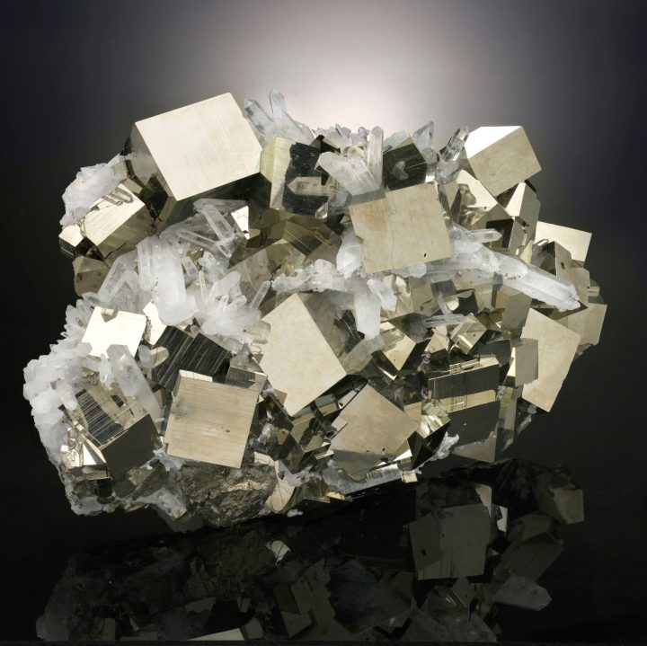 Museum Quality Pyrite and Quartz from Peru – 24 lb Collector Specimen