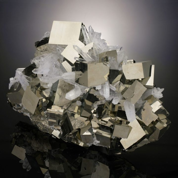 Museum Quality Pyrite and Quartz from Peru – 24 lb Collector Specimen