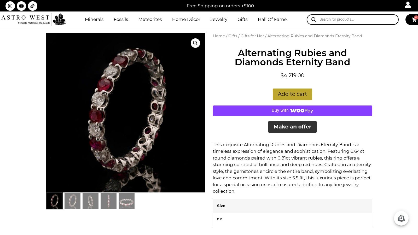 Alternating Rubies and Diamonds Eternity Band – exquisite Alternating Rubies and Diamonds Eternity Band is a timeless...