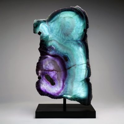 Mexican Fluorite Lamp | One of a Kind Natural Crystal Luxury Decor