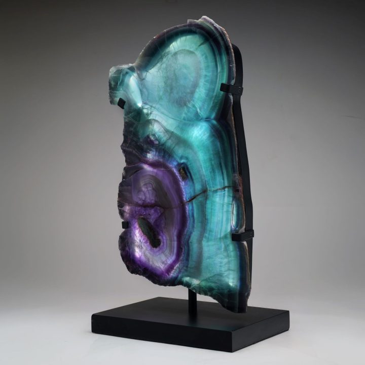 Mexican Fluorite Lamp | One of a Kind Natural Crystal Luxury Decor