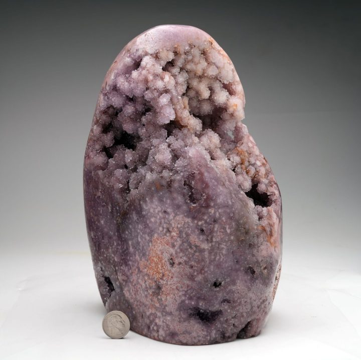 Polished Brazilian Pink Amethyst Sculpture | 19 lb Natural Decor