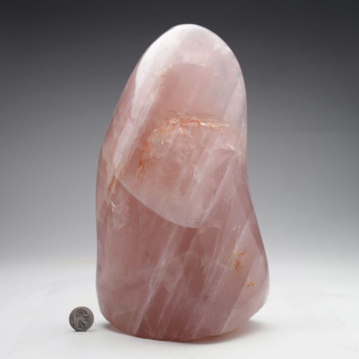 Large Brazilian Rose Quartz Freeform Sculpture | 17 lb Natural Decor