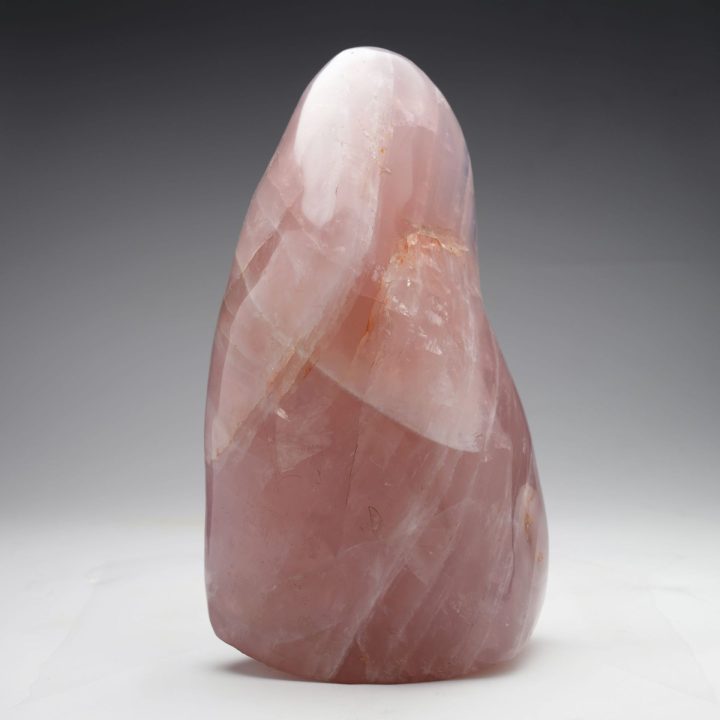 Large Brazilian Rose Quartz Freeform Sculpture | 17 lb Natural Decor