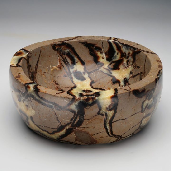 Large Septarian Decorative Bowl | Hand Cut Natural Stone
