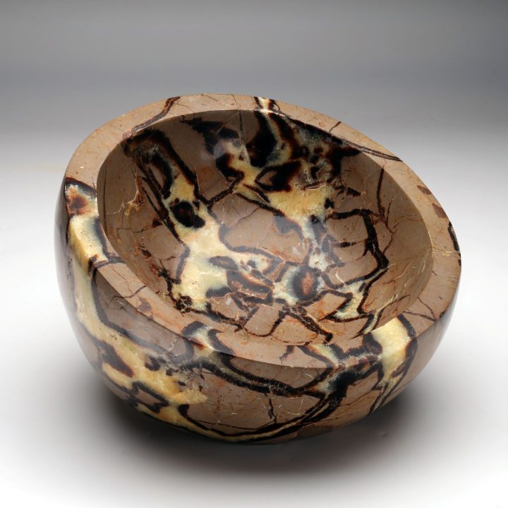 Large Septarian Decorative Bowl | Hand Cut Natural Stone