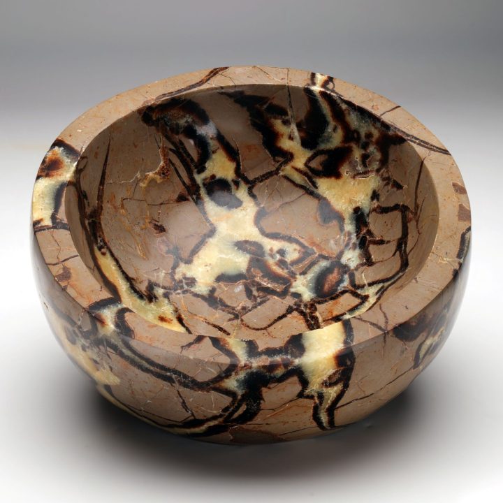Large Septarian Decorative Bowl | Hand Cut Natural Stone