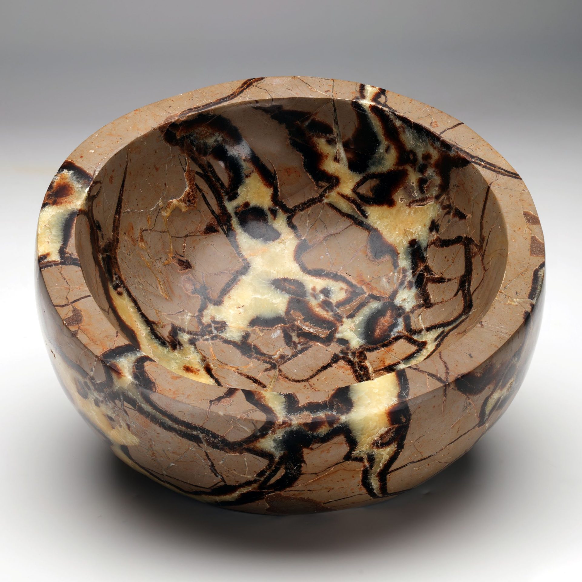 Large Septarian Decorative Bowl | Hand Cut Natural Stone