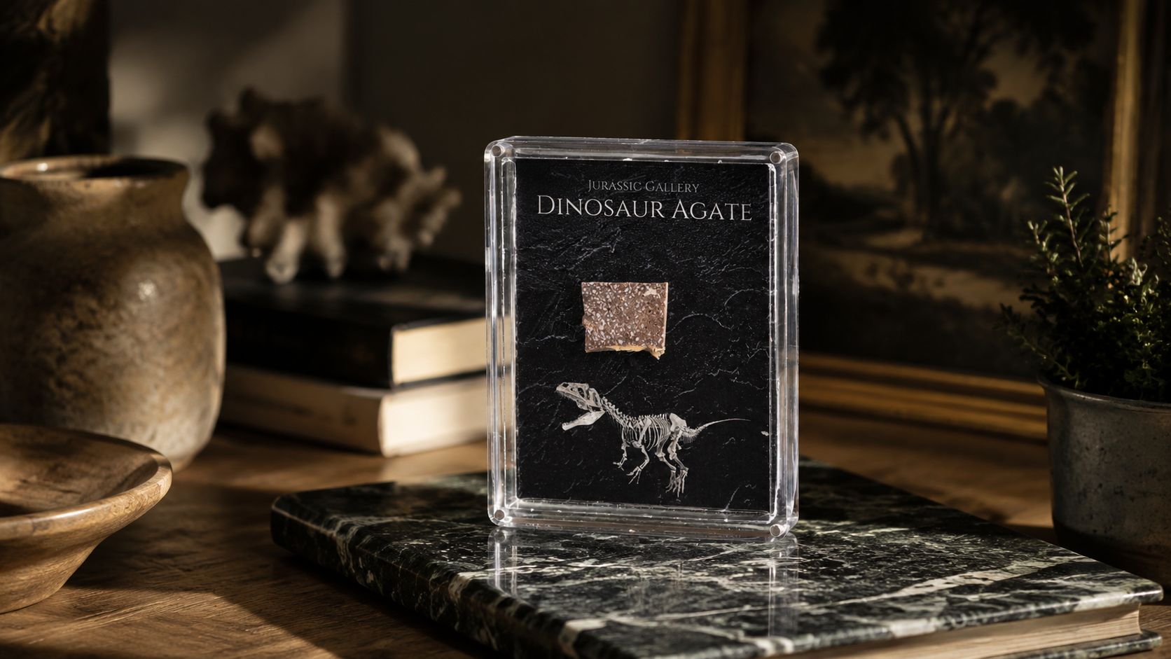 Dinosaur Agate Fossil Box